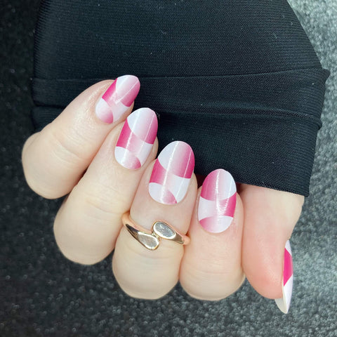 Image of 3D Pink French Mani Nail Wraps