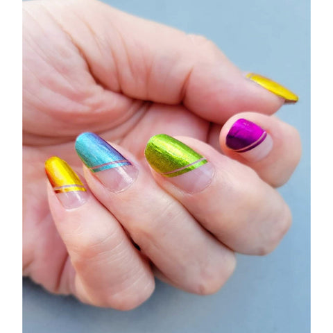 Image of French Holo Rainbow - Karma Exclusive Nail Wraps