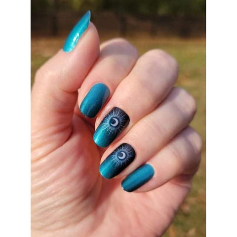 Image of Teal Moon Ombre - Karma Exclusive Nail Wraps
