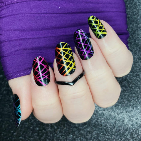 Image of Holo Silly String - Karma Exclusive Nail Wraps