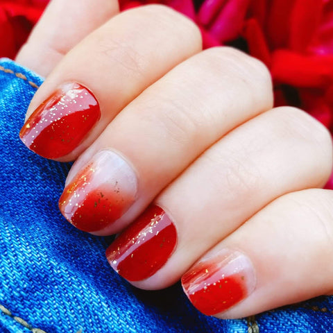 Image of Crimson Sprinkles Nail Wraps