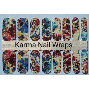 Shimmer Splatter Nail Wraps - Karma Nail Wraps