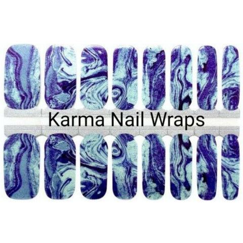 Shimmering Waves Nail Wraps - Karma Nail Wraps