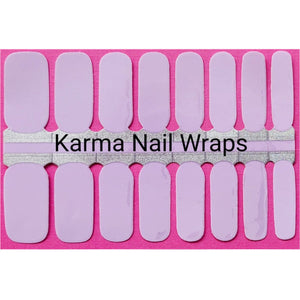 Solid Lavender Nail Wraps - Karma Nail Wraps