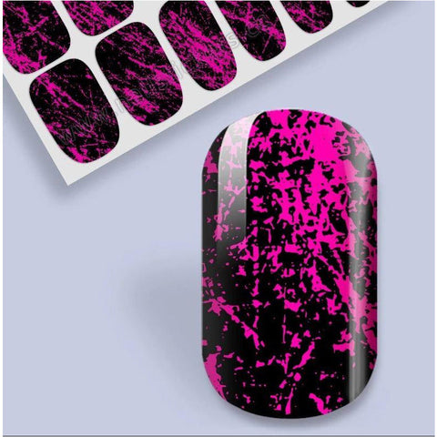 Image of The Dark Side of Pink Nail Wraps - Karma Nail Wraps