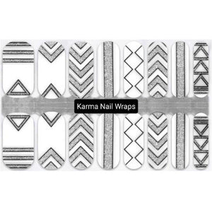 Translucent Triangles Overlay Nail Wraps - Karma Nail Wraps